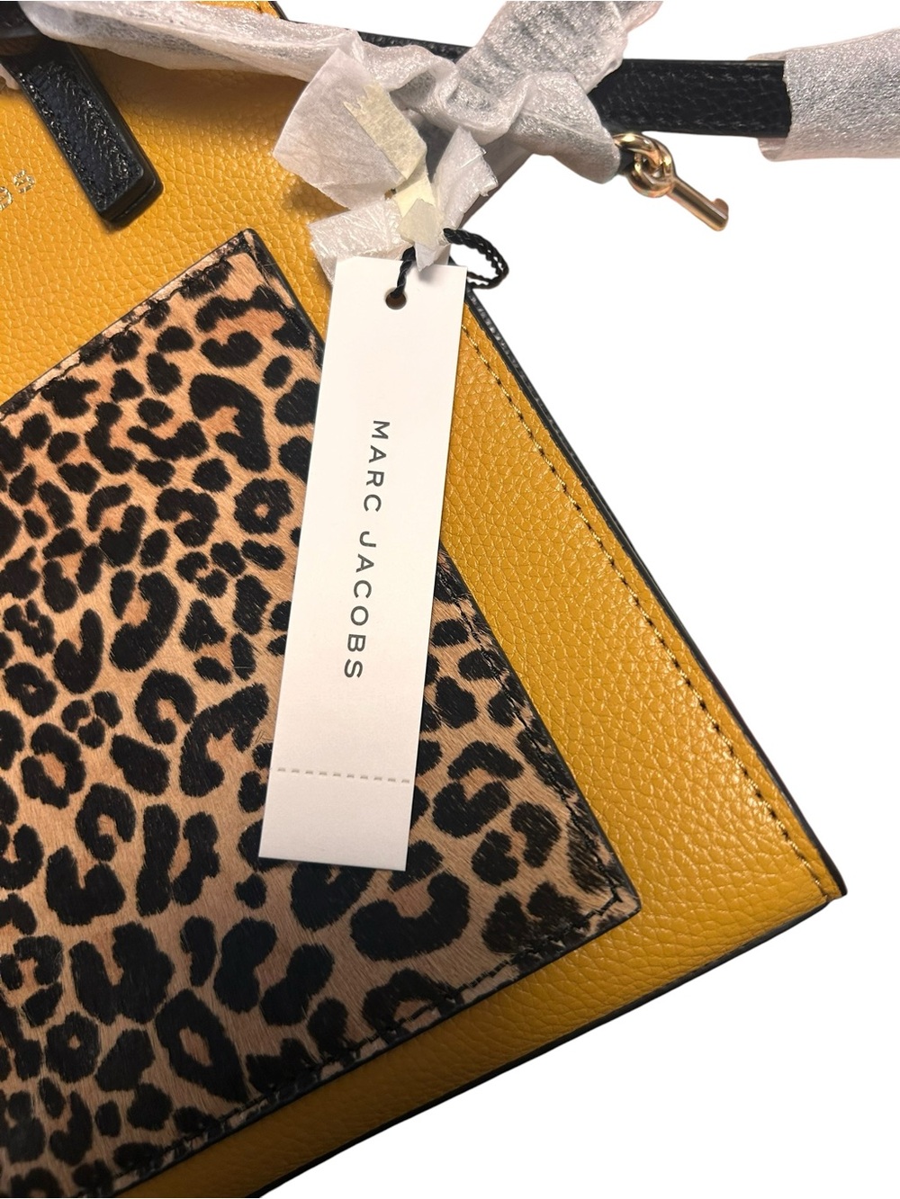 Marc Jacobs Micro N/S Leopard Print Leather Tote NWT - Picture 8 of 9
